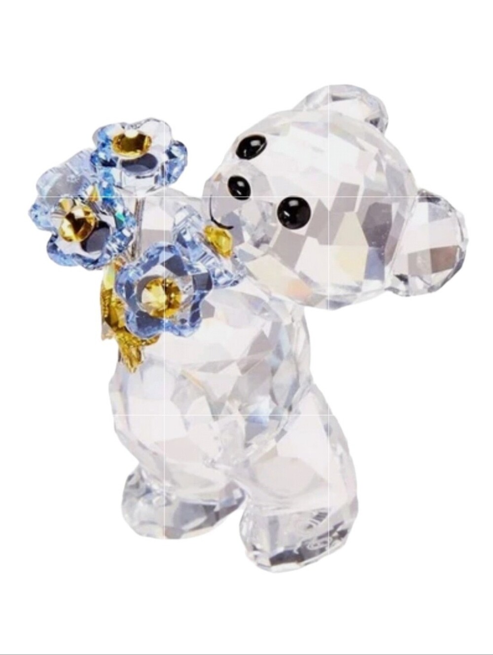 Swarovski Kris Bear with Blue Boquet - New
